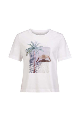 T-Shirt with placed print organic