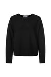 Seamless shniy jumper with boat neck