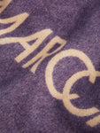 Strick-Schal mit Schriftzug