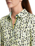 Bedrucktes Polo Shirt aus Baumwollripp