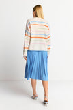 Pullover Cozy crew neck colourful stripes