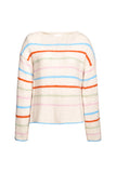 Pullover Cozy crew neck colourful stripes