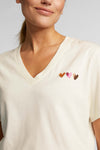 T-Shirt with V-neck