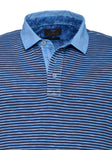 Polo Jersey, Garment Dyed, Finestripe